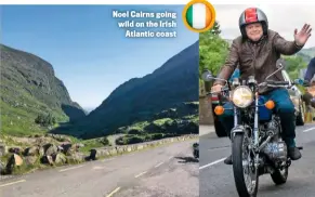 ??  ?? Noel Cairns going wild on the Irish Atlantic coast