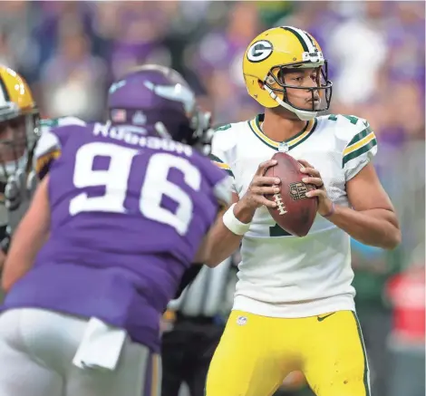  ?? DAN POWERS/USA TODAY NETWORK-WISCONSIN ?? Brett Hundley will make his first NFL this weekend against the Saints.