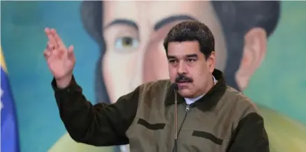  ?? AFP ?? Nicolás Maduro pidió ser implacable­s contra quienes “traicionen al pueblo y se corrompan”.