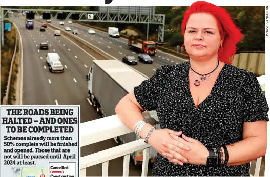  ?? ?? Campaigner: Claire Mercer’s husband died on a live lane