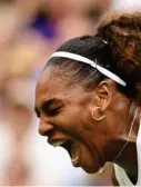  ?? AFP ?? Serena se convierte en una leona en la cancha.