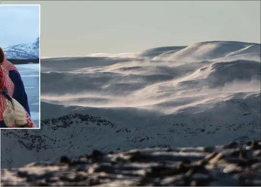  ?? FOTO: ARE BERGSET ELVESTAD / PRIVAT ?? Vinden er det verste for reinens beiteforho­ld, forteller Nils Peder Gaup. I vinter har det vaert svaert mye vind, som lage harde skarelag i snøen: – Det er konstant vind, sier Gaup.