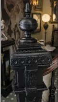  ??  ?? The newel post for the grand staircase