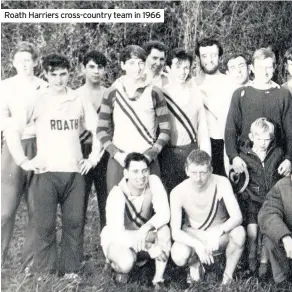  ??  ?? Roath Harriers cross-country team in 1966