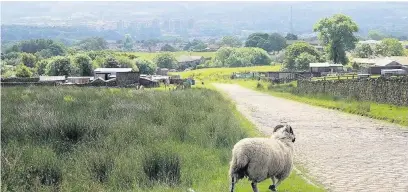  ??  ?? ●●The Cotton Famine Road in Rochdale over Catley Lane Head