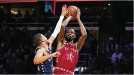  ?? DARRON CUMMINGS / AP ?? Kevin Durant and the Phoenix Suns have the toughest remaining NBA schedule based on opponent winning percentage. They end the season with a 10-game stretch against likely playoff teams, twice facing Boston in that span.