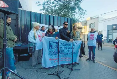  ?? ?? La manifestac­ión impulsada por la APDH tuvo una amplia convocator­ia.