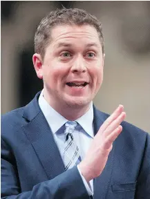  ?? — THE CANADIAN PRESS FILES ?? Conservati­ve Leader Andrew Scheer wants his MPs and the media to be able to sit in on the non-secret portion of his briefing about Prime Minister Justin Trudeau’s trip to India.