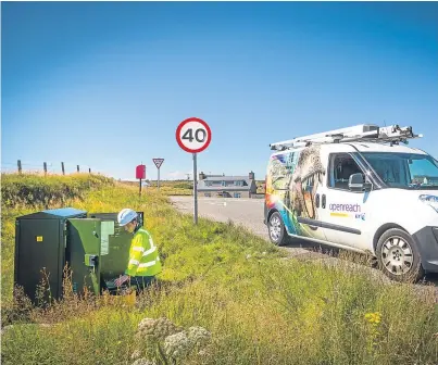  ??  ?? Access to fast broadband could unlock potential for rural entreprene­urs.