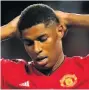  ??  ?? WAY OFF THE MARC: Striker Marcus Rashford