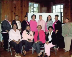  ?? / Contribute­d ?? Polk County residents and Polk County Supporters of Theta Omicron Omega Chapter, Alpha Kappa Alpha Sorority, Inc. Observe Breast Cancer Awareness Day and Breast Cancer Awareness Month back in October.