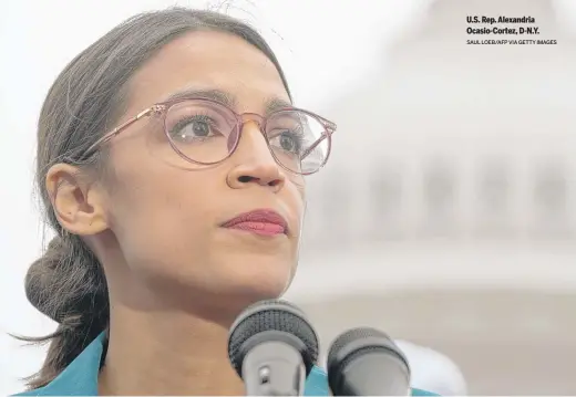  ?? SAUL LOEB/AFP VIA GETTY IMAGES ?? U.S. Rep. Alexandria Ocasio-Cortez, D-N.Y.