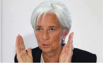  ??  ?? Lagarde