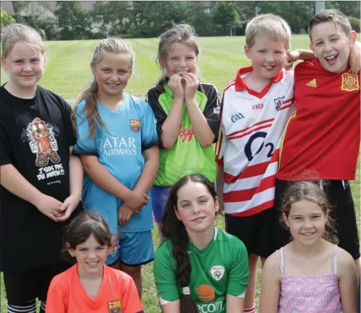  ??  ?? The senior group at the St Fergal’s GAA Cúl Camp.