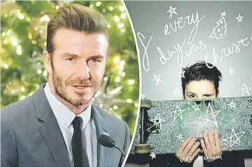  ??  ?? David Beckham denies exploiting his son Cruz to build their brand.