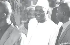  ?? REUTERS/Thierry Gouegnon ?? Gambia’s President-elect Adama Barrow is seen after his inaugurati­on at Gambia’s embassy in Dakar, Senegal January 19, 2017.