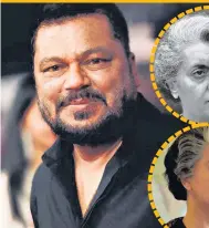  ??  ?? Vikram Gaikwad; (insets) Indira Gandhi, and Lara Dutta Bhupathi in a still from BellBottom
PHOTO: FACEBOOK