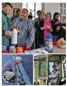  ??  ?? Après le café-croissants, place à une belle journée de travail pour tous les bénévoles… avant l’année prochaine