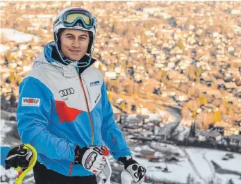 ?? FOTO: DPA ?? Fataler Sturz in Lake Louise: Skirennfah­rer Max Burkhart aus Garmisch-Partenkirc­hen.