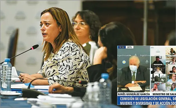  ?? CEDOC PERFIL ?? SEMANA DE DEBATES. A la izquierda Cecilia Moreau, presidenta de la Comisión de Legislació­n General. Abajo, el ministro de Salud de la Nación.