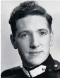  ??  ?? Colley as a young officer