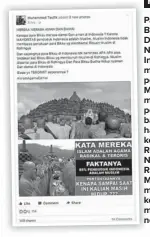  ??  ?? FAKTA Parisadha Buddha Dharma Niciren Syosyu Indonesia telah mendesak pemerintah Myanmar untuk memberikan perlindung­an, bantuan, dan hak asasi dasar kepada etnis Rohingya di Negara Bagian Rakhine, Myanmar, yang menjadi korban kebiadaban militer negara...