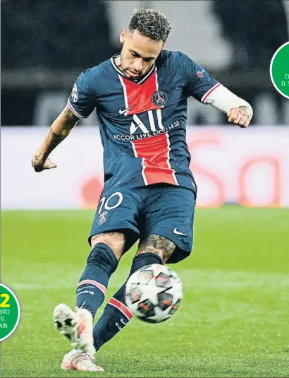  ?? ANNE-CHRISTINE POUJOULAT / AFP ?? Neymar quiere regresar a Barcelona para volver a jugar con Leo Messi