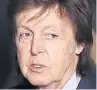  ??  ?? BATTLE Sir Paul Mccartney