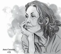  ??  ?? Ann Carson, #75