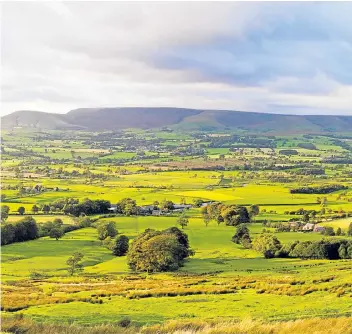  ??  ?? A view across the Ribble Valley, parts of which inspired The Lord Of The Rings.