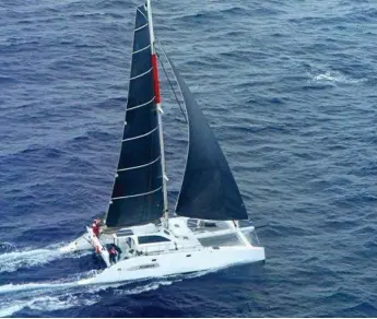  ?? Photo: contribute­d ?? INTO THE WIND: Rushour under sail during the race around New Caledonia.