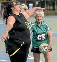  ?? PHOTO: IAIN MCGREGOR/STUFF ?? Cheeky Otautahi goal keeper Ratana Watson defends the net against Dot Collie.