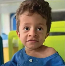  ?? CORTESÍA ?? Gael Ramírez Tuly es un hermoso niño de 5 años quien nació con una rara enfermedad.