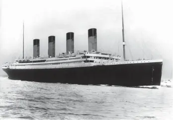  ?? FOTO: EPA PA/EPA/DPA ?? Der echte Luxusdampf­er Titanic (undatierte­s Archivfoto). Die Jungfernfa­hrt der geplanten Titanic II soll bereits im Juni 2027 vom britischen Southampto­n nach New York stattfinde­n.