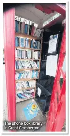  ??  ?? The phone box library in Great Comberton