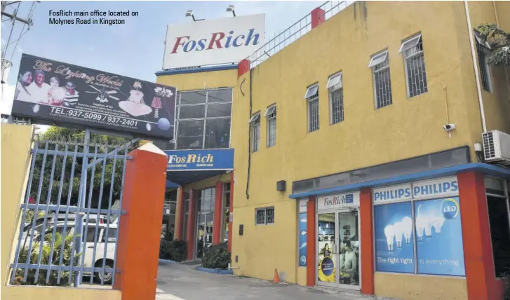  ??  ?? Fosrich main office located on Molynes Road in Kingston