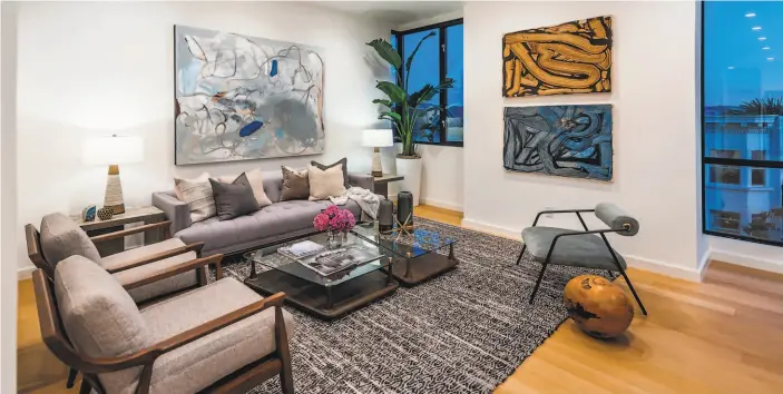  ?? PHOTOGRAPH­S BY OLGA SOBOLEVA ?? Above: Bonelli windows and wideplank flooring adorn the newly built condos at 1282 Hayes St. in NOPA. Below: This bedroom enjoys a 10foot ceiling and a pair of walkin closets. Visit the website, www.1282Hayes.com for more informatio­n.