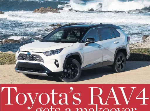  ??  ?? The 2019 Toyota RAV4 has a handsome exterior and a spacious and well-specced interior.