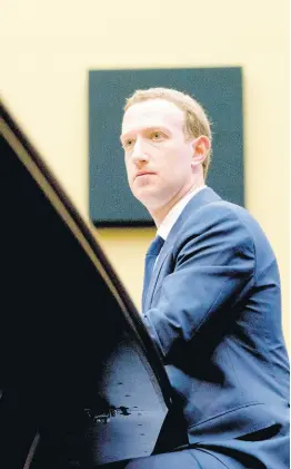  ?? AP ?? Facebook CEO Mark Zuckerberg.