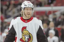  ?? AP PHOTO ?? FREQUENT FLYER: Mike Hoffman ended up with the Florida Panthers yesterday after a pair of trades sent him from Ottawa through San Jose.
