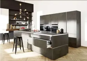  ??  ?? A kitchen with an island is great if several people regularly cook together – provided you have the space.