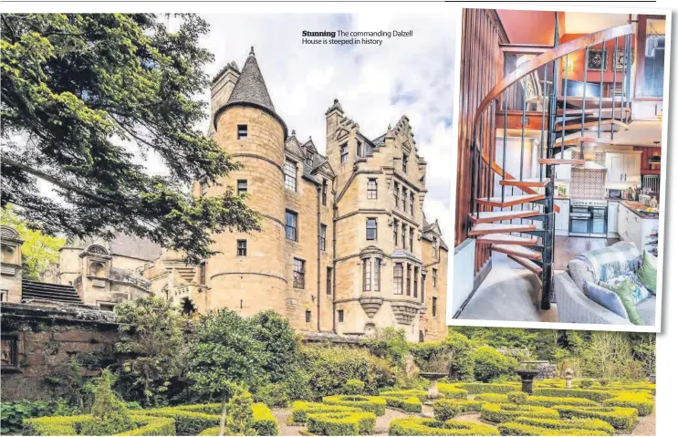  ??  ?? Stunning The commanding Dalzell House is steeped in history