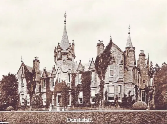  ??  ?? Dunalistai­r near Tummel Bridge is one of the country mansions documented in a book telling the story of lost Perthshire homes.