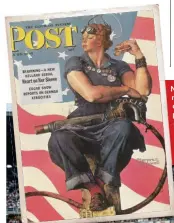  ?? ?? Nel 1948, un anno prima che Springstee­n nascesse, l’illustrato­re Norman Rockwell, che sapeva raccontare l’America come pochi, realizzava una tra le sue centinaia di copertine per il «Saturday Evening Post». Il mondo operaio, in jeans da lavoro, addossato alla bandiera americana a stelle e strisce. Un “Born in the U.S.A.” ante litteram.