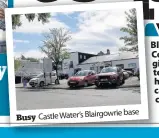  ??  ?? base Busy Castle Water’s Blairgowri­e