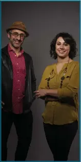  ??  ?? Left, chefs at work in the Eat Offbeat kitchen; above, Wissam (left) and Manal Kahi, co-founders Eat Offbeat