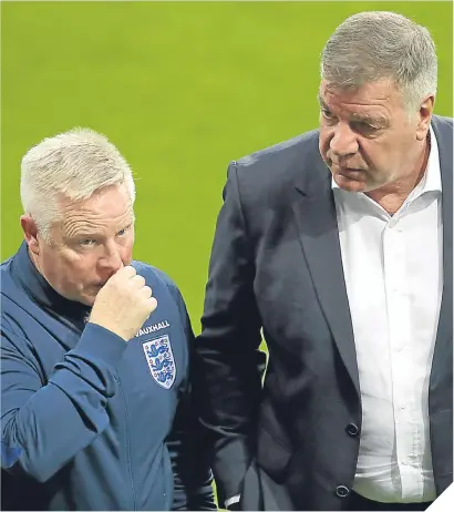  ??  ?? Sammy Lee and Sam Allardyce take charge of England for the first time today.