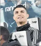  ?? FOTO: EFE ?? Cristiano Ronaldo En el banquillo