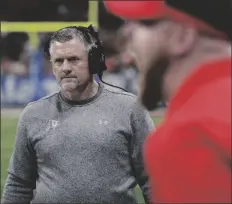  ?? ASSOCIATED PRESS ?? IN THIS DEC. 31, 2019, FILE PHOTO, Utah head coach Kyle Whittingha­m walks the sideline during the first half of the Alamo Bowl game against Texas in San Antonio. Whittingha­m was not all that surprised when his team was picked to finish third in the south division during the preseason Pac-12 media poll.