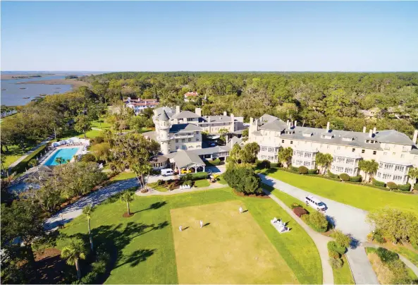  ?? JEKYLL ISLAND CLUB RESORT ?? The Jekyll Island Club Resort off the cost of Georgia was once a getaway for Gilded Age families. The club first opened in 1888, and reopened as a hotel in 1987.